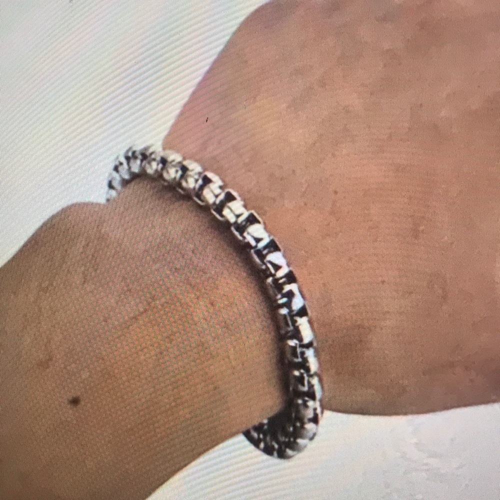 Square Rolo Stainless Steel Chain Bracelet👵🏻 - Picture 2 of 2